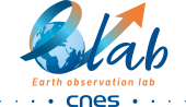 Logo du Laboratoire Observation de la Terre du CNES dans sa version anglaise