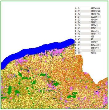 Raster représentant un modèle numérique de surface